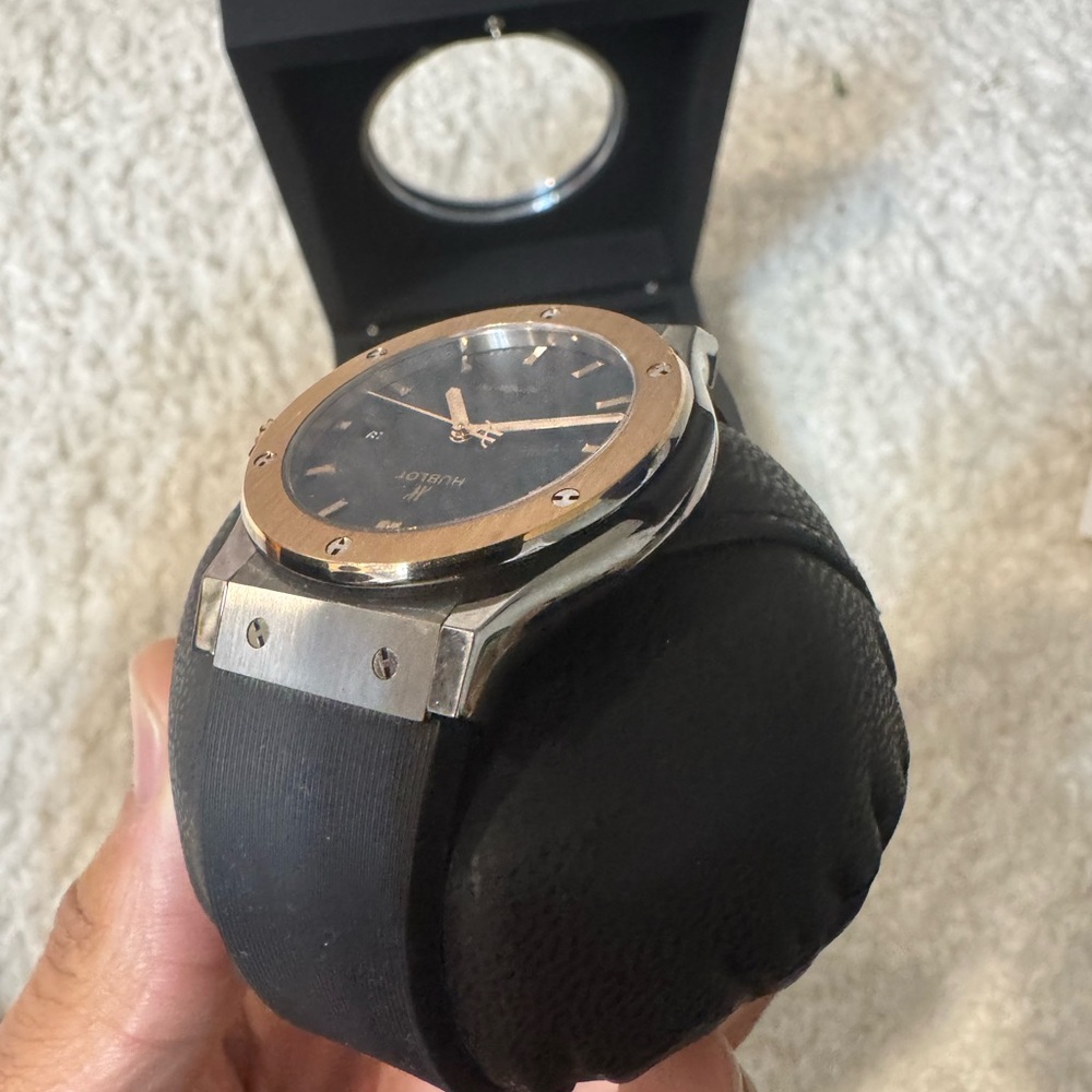 hublot 42mm titanium king gold
